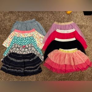 Girls Size 5/6 Skorts - Lot of 9 - Various Brands